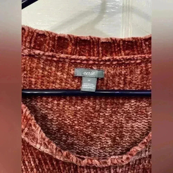 dark pink, super soft sweater from aerie - Picture 2 of 3
